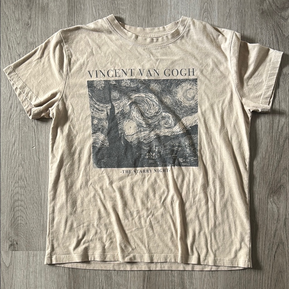 Vincent Van Gogh Beige Graphic T-Shirt